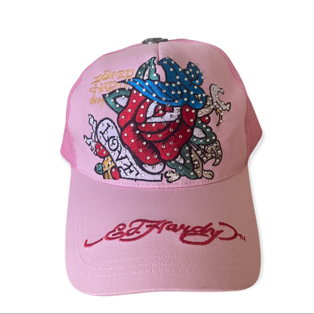 AUTHENTIC & RARE Pink Ed Hardy Hat